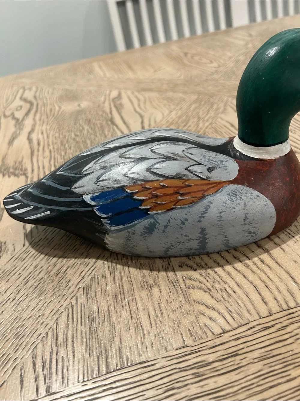 Hand-Painted Mallard Duck Decorative